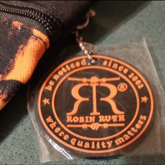 NWT Robin Ruth Bahamas Crossbody Bag/Coin Pouch Zippered Canvas Cotton 2Pc - Picture 3 of 9